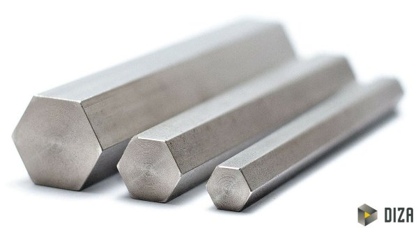 Sechskantstahl C45+C blank kaltgezogen h11 von SW 7 bis 50 Blankstahl 1.0503