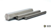 Sechskantstahl C45+C blank kaltgezogen h11 von SW 7 bis 50 Blankstahl 1.0503 1000mm SW19