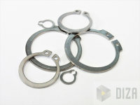 Sicherungsring DIN 471 für Wellen Federstahl 1.4122 Seegerring A2 von 3 - 100 Edelstahl V2A 6 8x0,8