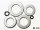 Unterlegscheibe DIN 125 A Stahl blank ISO 7089 200 HV von M3 bis M20 25 M12 - Ø13xØ24x2,5