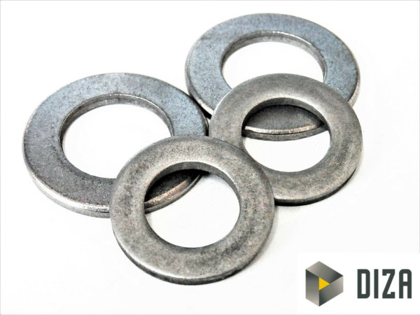 Unterlegscheiben DIN 125 Stahl - blank Scheibe Ring ISO 7089 M3 - M20 HV140 M8 25