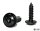 Blechschrauben Flachkopf mit Scheibe TORX schwarz verzinkt 3,5-4,8mm DIN 7049