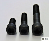 Zylinderschrauben DIN 912 Feingewinde 12.9 schwarz M8 - M16 ISO 12474 Schraube 5 M14x1,5x65