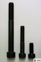 Zylinderschrauben DIN 912 Feingewinde 12.9 schwarz M8 - M16 ISO 12474 Schraube 10 M12x1,5x25