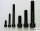 Zylinderschrauben DIN 912 Feingewinde 12.9 schwarz M8 - M16 ISO 12474 Schraube 10 M12x1,5x25