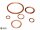 Dichtring DIN 7603 Form C Kupferfüllring Dichtung Kupferdichtung Ring  20 42x49x2,5