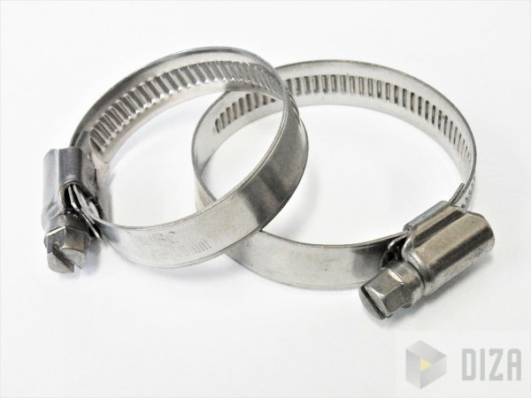 Edelstahl Schlauchschellen V2A Bandbreite 9-12mm DIN 3017 W4 Ø8-120mm Schelle 10 Ø8xØ12x9mm