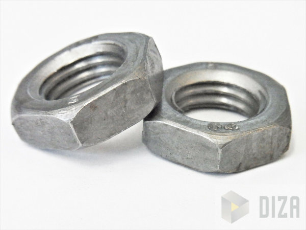 Flache Sechskantmuttern DIN 439 Stahl blank M3 M4 M5 M6 M8 M10 M12 M14 M16 M20 5 M16