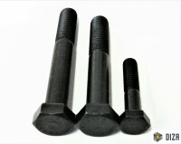 Sechskantschraube mit Schaft DIN 960 Feingewinde Stahl 10.9 Bolzen M8 - M22 2 12x1,5x120