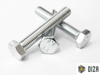 Sechskantschrauben DIN 933 8.8 galvanisch verzinkt...