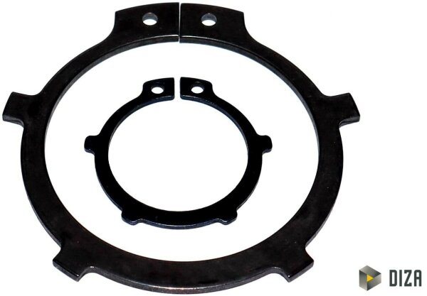 Sicherungsringe DIN 983 K - Ringe Federstahl , Seegerring,mit Lappen 10 42x1,75