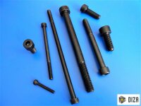 Zylinderschrauben DIN912 schwarz 12.9 mit Innensechskant M3 M4 M5 M6 M8 M10 25 6x12