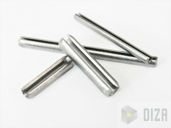 Spannstifte ISO8752/DIN 1481 1-10 mm Edelstahl A1 Hohlsplinte Spannhülsen 1.4310 10 4x28