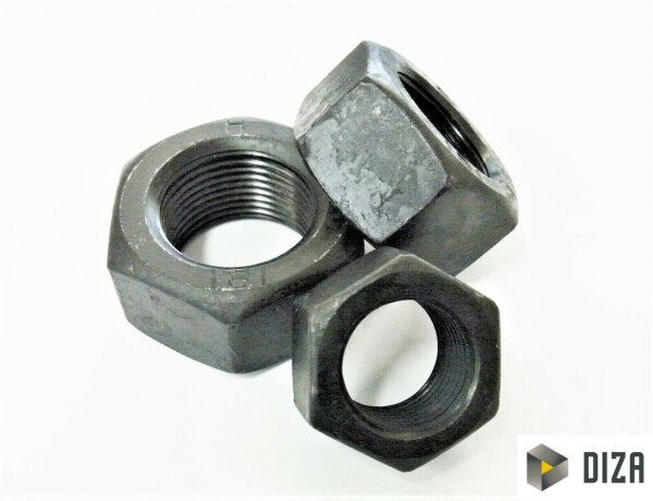 Sechskantmuttern Feingewinde DIN 934-10 Stahl M8 - M30 Sechskant Muttern 2 M12x1,5