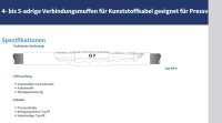 Filoform GT SM 5 1,5-16 Verbindungsmuffe, 5x1,5-16mm², ohne Verbinder (500200)