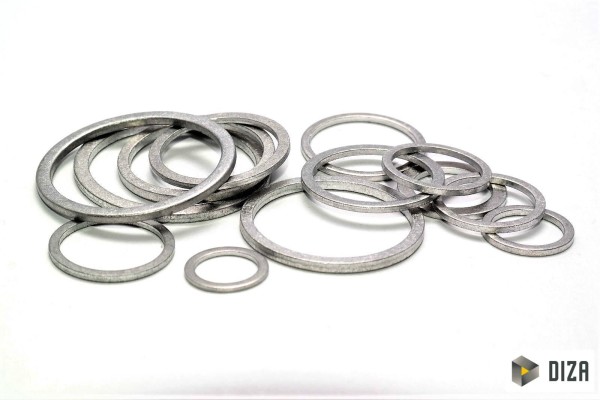 Aluminiumdichtungen Flachdichtung Dichtring Unterlegscheibe DIN 7603 A Dichtung 10 Ø6,5xØ9,5x1