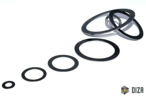 Passscheiben DIN988 A2 Edelstahl 1.4301 Distanzscheiben Paßscheiben Ø3 bis Ø50mm 10 25x35x1,0